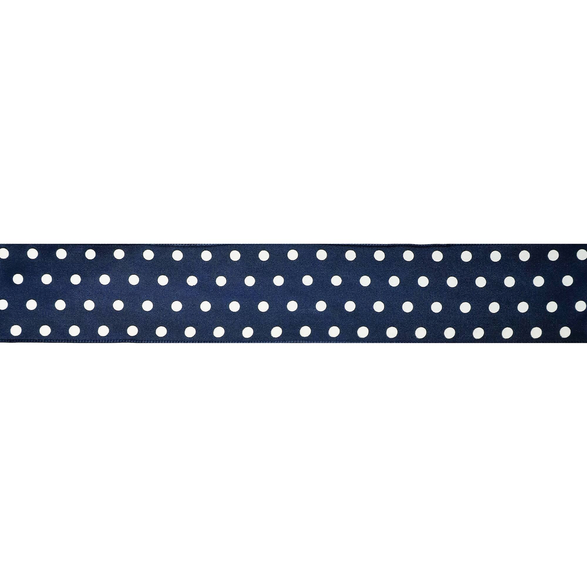1.5" x 3yd. Sheer Wired Polka Dot Ribbon by Celebrate It